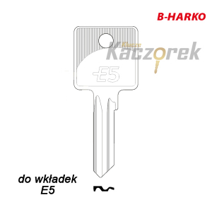 Bytový 178 - surový klíč - B-Harko pro vložku E5